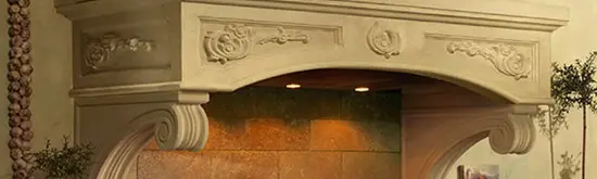 fireplace mantel