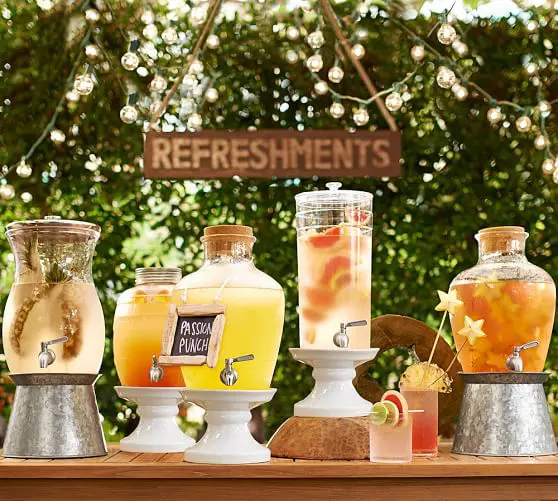 outdoor patio refreshments