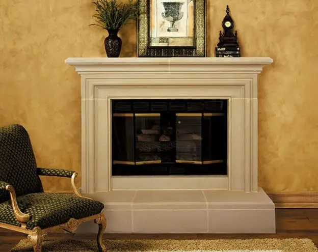 capri cast stone mantel