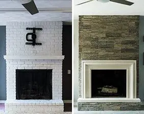 Modern Fireplace Before and After