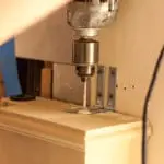 Old World Stoneworks cast stone mantel installation corner detail