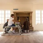 Old World Stoneworks stone fireplace mantel install