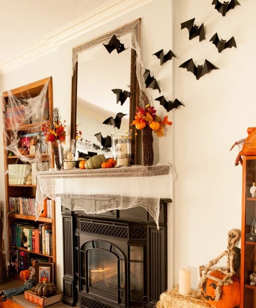 Halloween Decoration Ideas, for your fireplace mantel