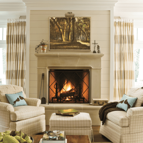 Mid-Century Modern Fireplace Mantel Conrad