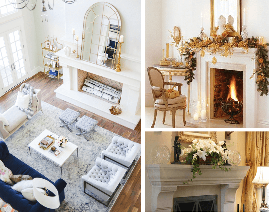Gold Fireplace Designs
