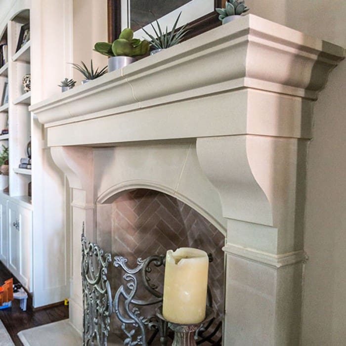 Amhurst Cast Stone Fireplace Mantels Old World Stoneworks