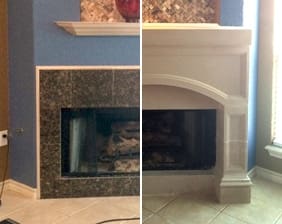 oxford before and after mantel installation