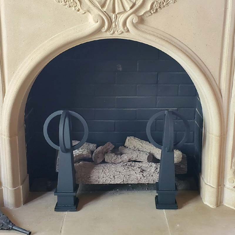Andiron Fireplace Accessory from Old World Stoneworks