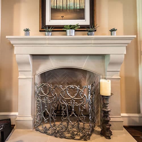 Amhurst | Cast Stone Fireplace Mantel
