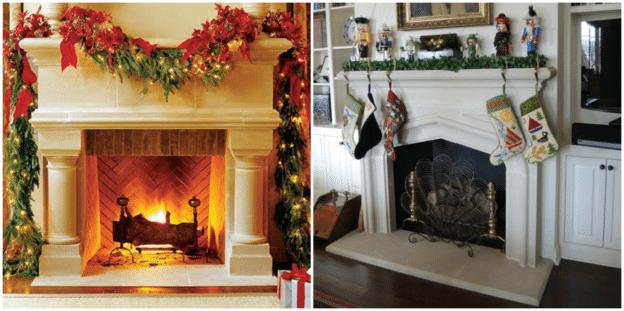 christmas fireplace
