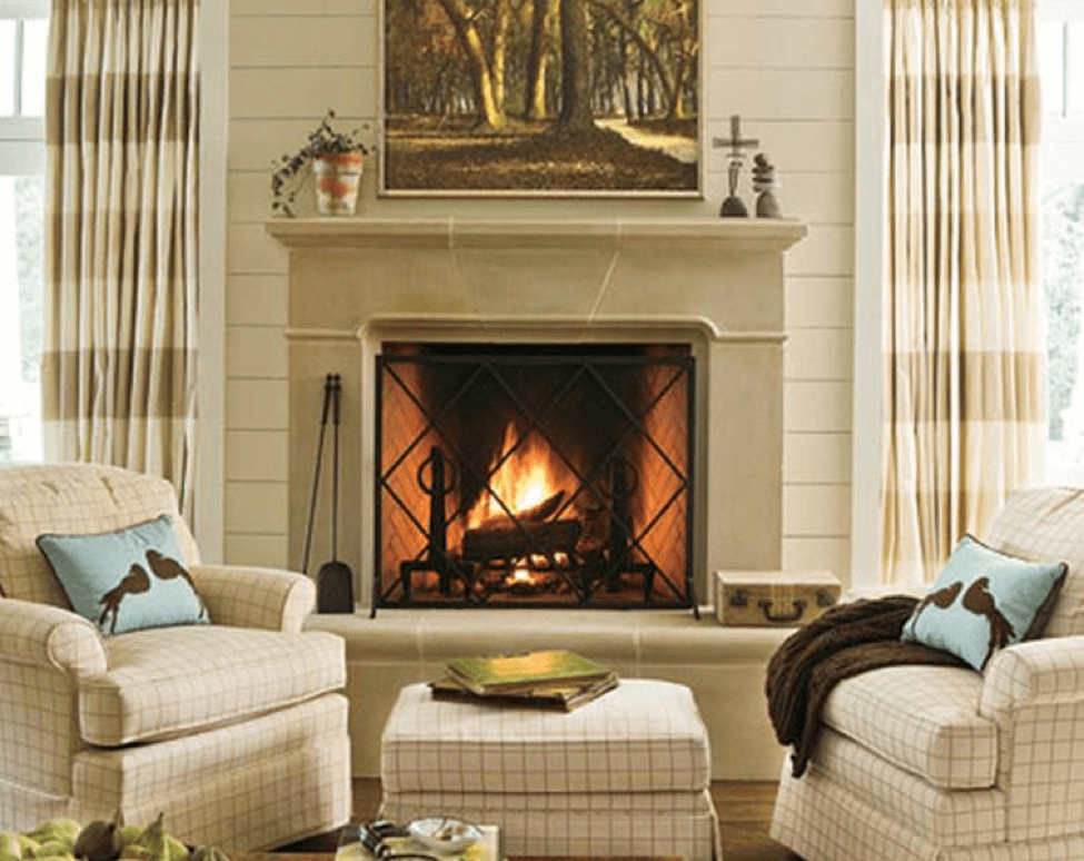 conrad cast stone fireplace mantel