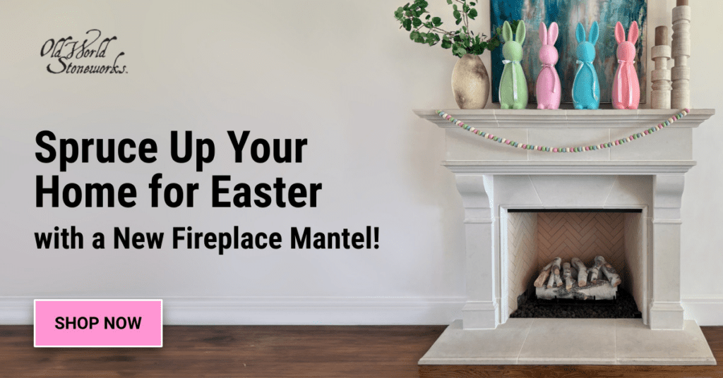 Easter Mantel Decoration Ideas for Your Stone Fireplace Mantel