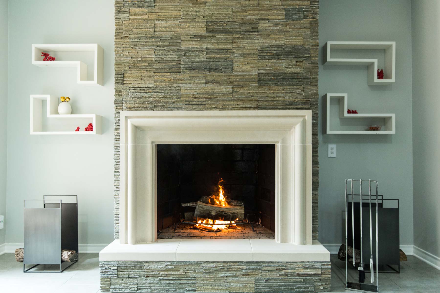 capri fireplace mantel
