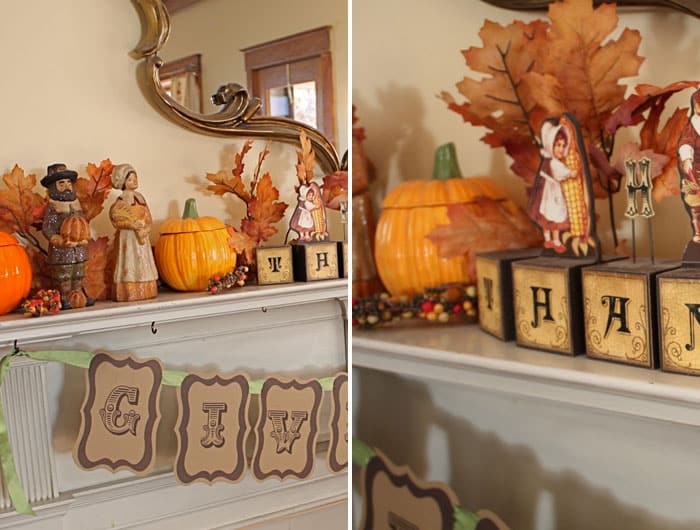 Thanksgiving ornaments for mantel Thanksgiving ornaments for mantel