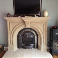 Valor Portrait Windsor Arch with Rothton Fireplace Mantel