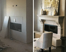 Stamford With Raised Hearth Before & After